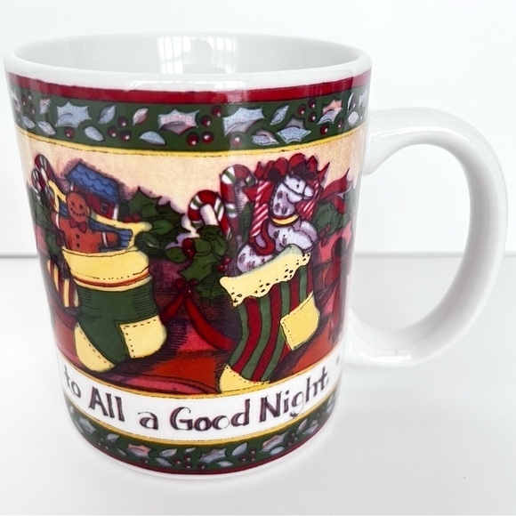 Vintage 4 Piece Christmas Story by Portmeirion Coffee Tea Mug Set Size 12 oz. - Picture 4 of 15